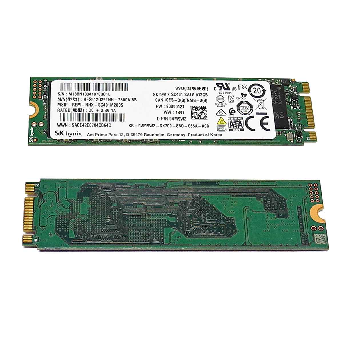 Dell SK hynix SC401 Solid State Drive (SSD) 512 GB M.2 2280 SATA 0VM9W2