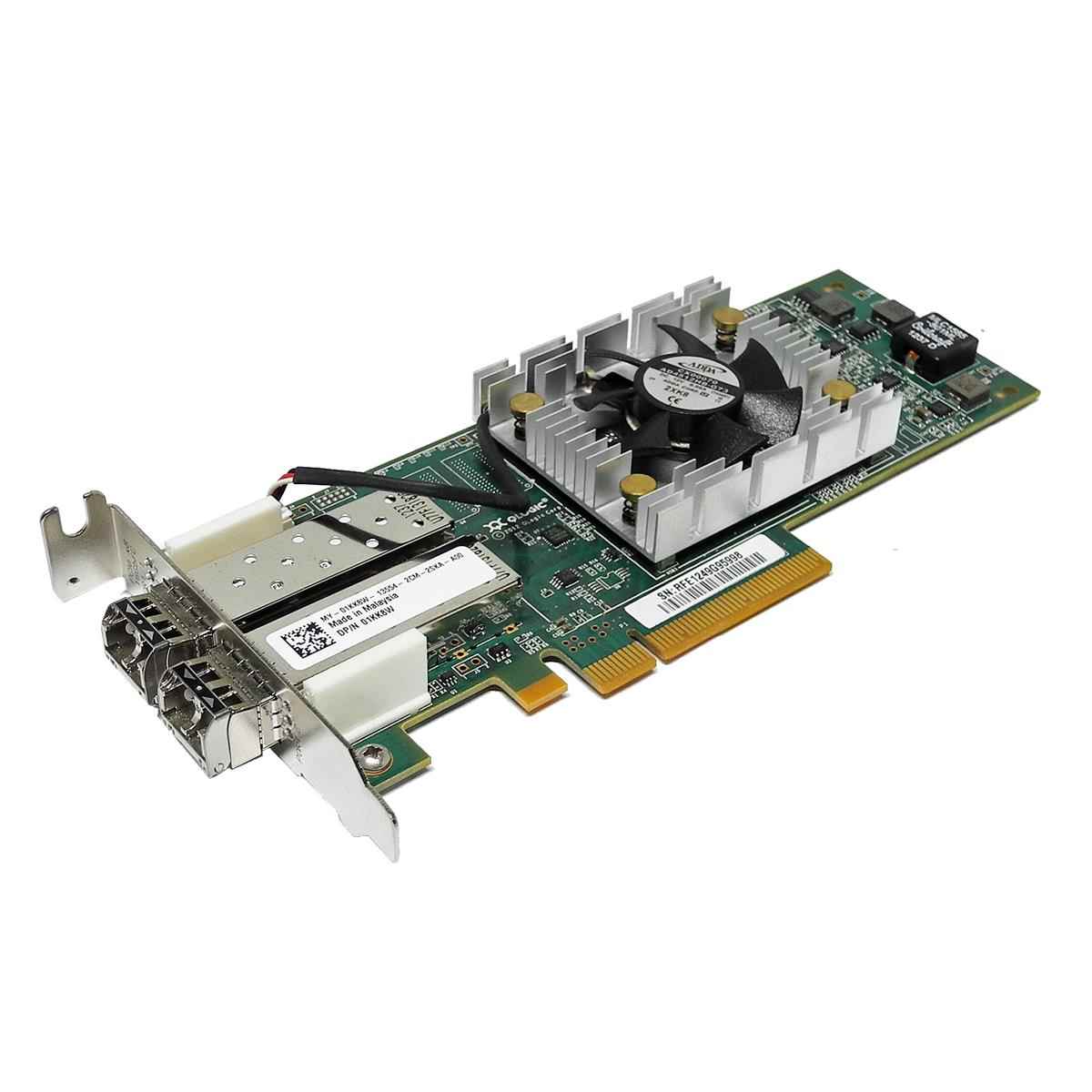 DELL QLogic QLE2662L Dual-Port 16Gb/s PCIe x8 FC Gen 5 Server Adapter 01KK8W 03PCN3 06RWGP LP DELL QLogic QLE2662L Dual-Port 16Gb/s PCIe x8 FC Gen 5 Server Adapter 01KK8W 03PCN3 06RWGP LP