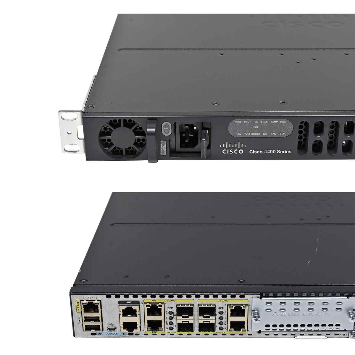 Cisco 4400 Series ISR4431/K9 GE Integrated Services Router +Rack Ears Cisco 4400 Series ISR4431/K9 GE Integrated Services Router +Rack Ears
