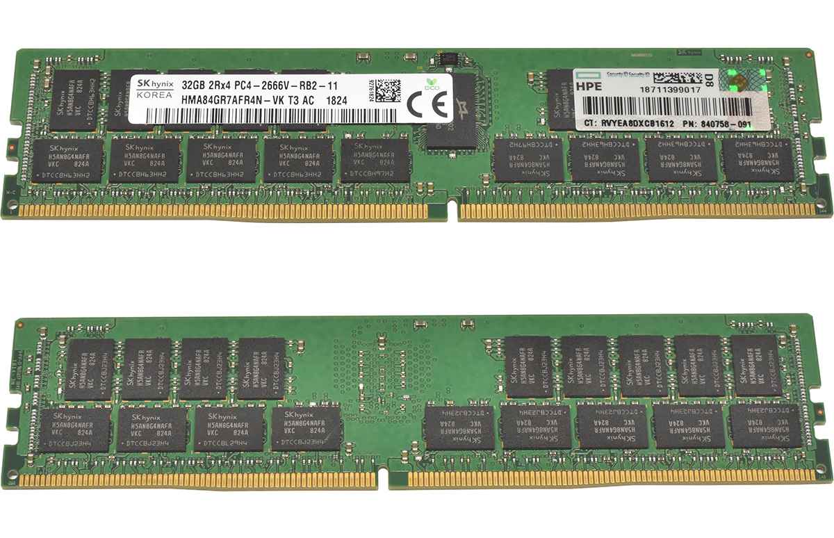 HP SKhynix 32GB 2Rx4 PC4-2666V DDR4 RAM HMA84GR7AFR4N-VK 840758-091 G10 64GB HP SKhynix 2x32GB 2Rx4 PC4-2666V DDR4 RAM HMA84GR7AFR4N-VK 840758-091 G10