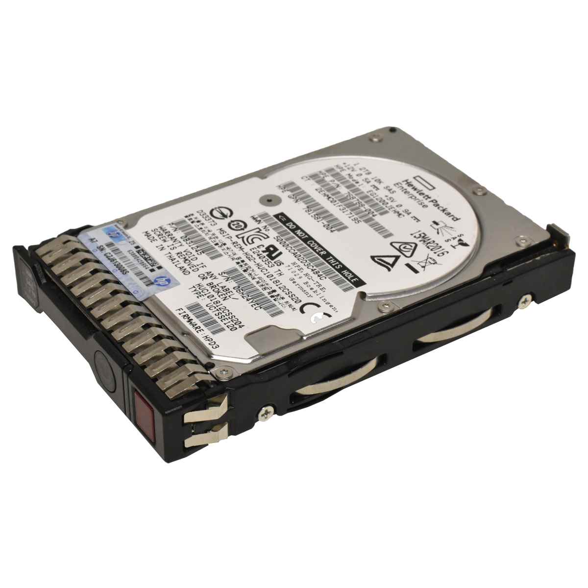 HP 2,4TB 2.5" 12G 10k SAS DS HDD HotSwap Festplatte 881507-001 mit Rahmen