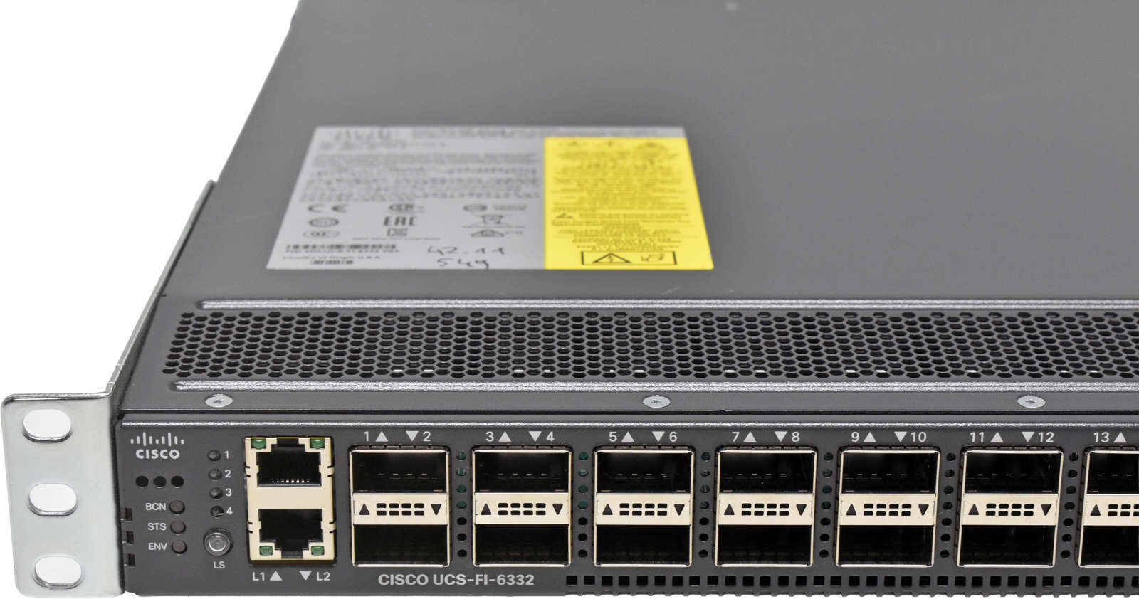 Cisco UCS-FI-6332 32-Port QSFP+ 40GE Switch +Rack Ears