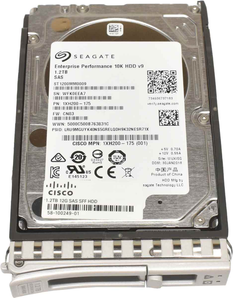 Cisco Seagate 1.2TB 2.5" 10K 12G SAS HDD Festplatte ST1200MM0009 UCS-HD12TB10K12N Cisco Seagate 1.2TB 2.5" 10K 12G SAS HDD Festplatte ST1200MM0009 UCS-HD12TB10K12N