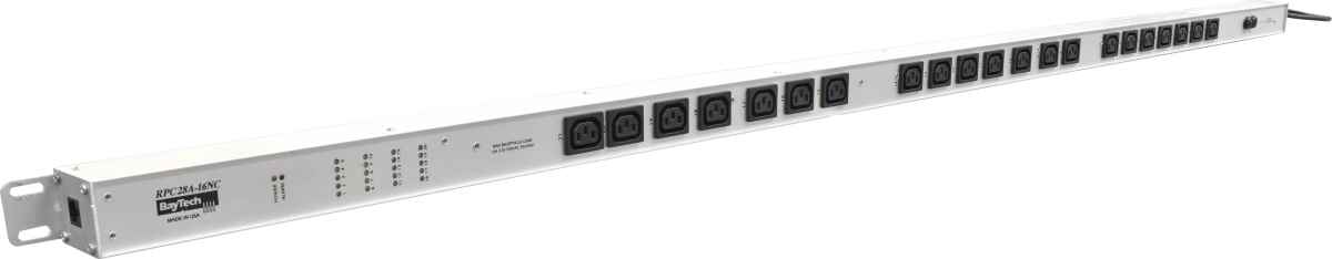 BayTech RPC28A-16NC Rack PDU Metered Single-Phase Null HE 16A 220-240V 21x C13 BayTech RPC28A-16NC Rack PDU Metered Single-Phase Null HE 16A 220-240V 21x C13