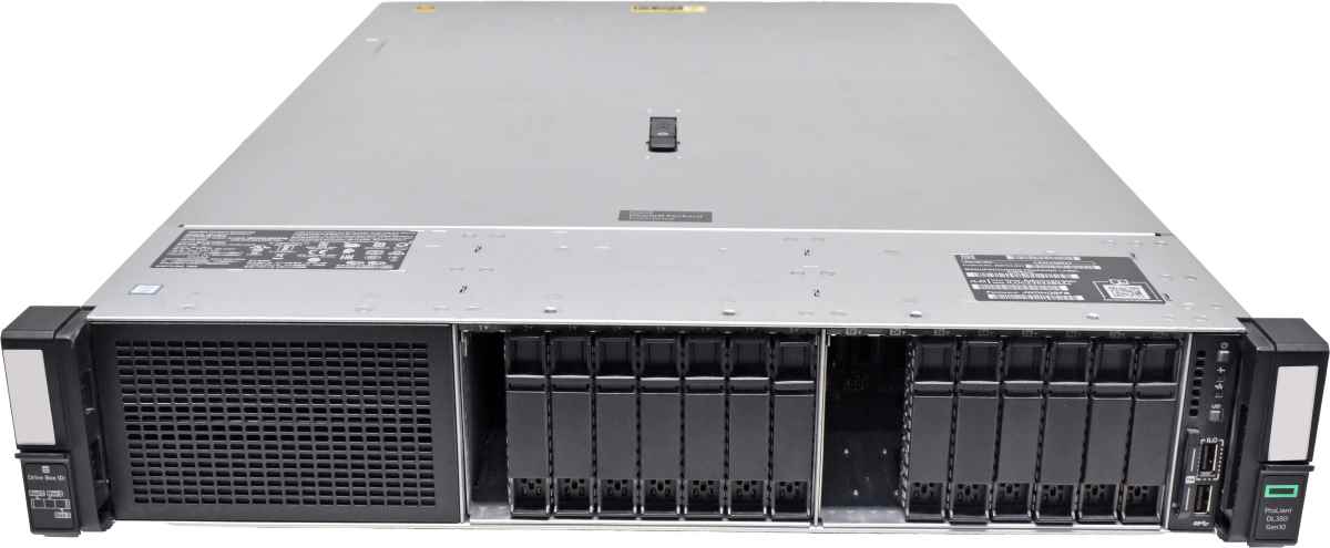 HP ProLiant DL380 G10 ohne CPU 0GB RAM PC4 8 Bay + 8 Bay NVMe 2.5" iLO5