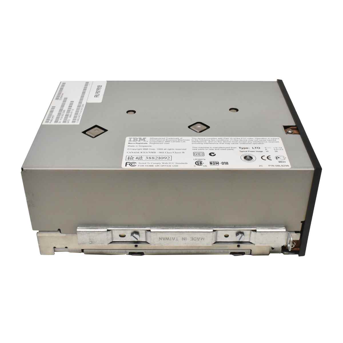 IBM 08L9457 LTO1 FH Internal SCSI Tape Drive / Laufwerk IBM 08L9457 LTO1 FH Internal SCSI Tape Drive / Laufwerk