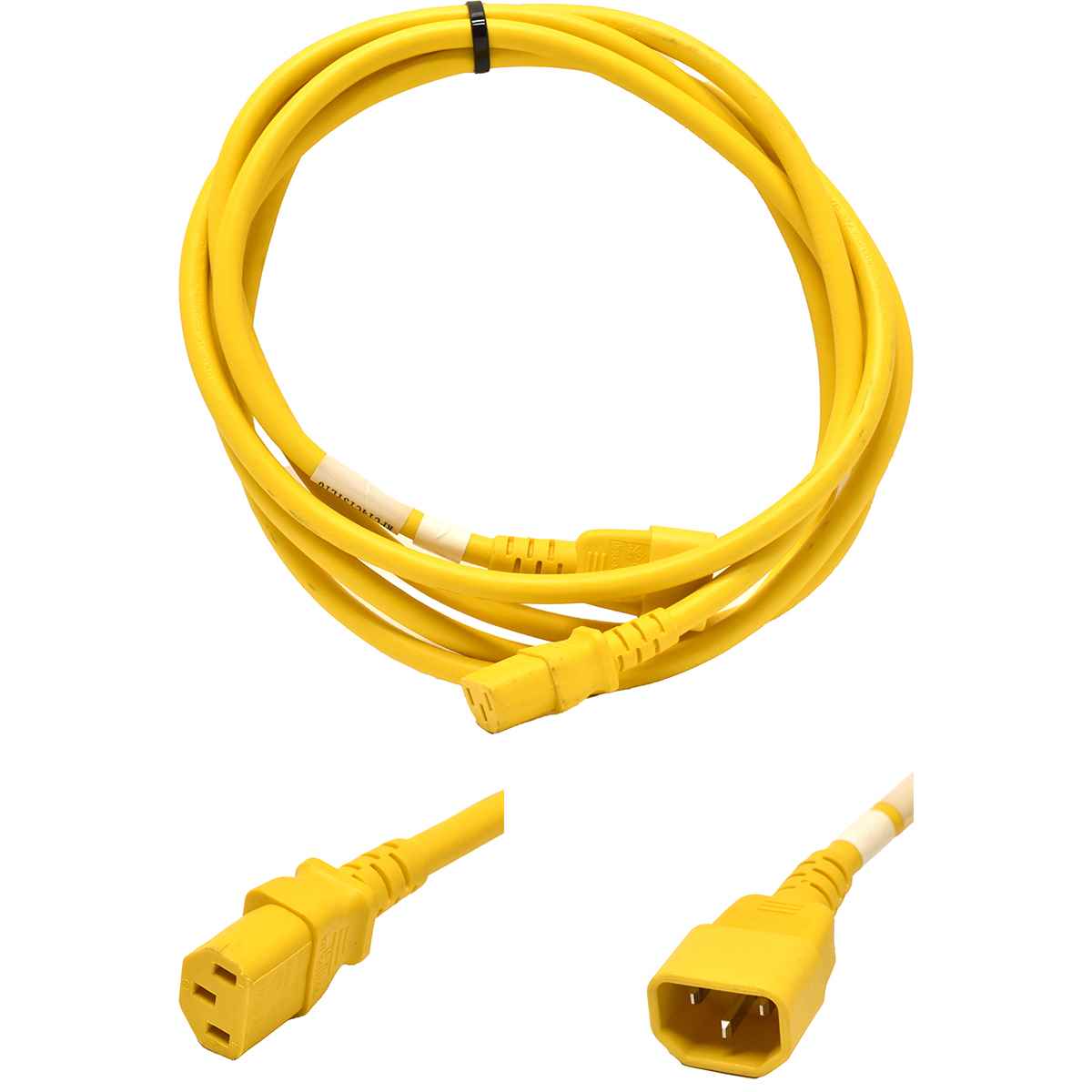 100x Yung Netzkabel C14 Power Kabel -GELB 3m 10A 250V Verlängerung RPC14C13YL10