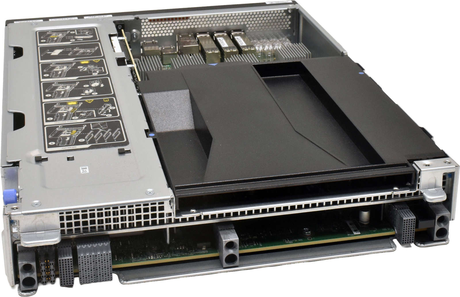 NetApp-Storage-Controller-Module-no-DDR4-RAM-111-0-006.jpg NetApp Storage Controller Module no DDR4 RAM 111-02493 für FAS8200 AFF-A300 2x 10Gb SFP+