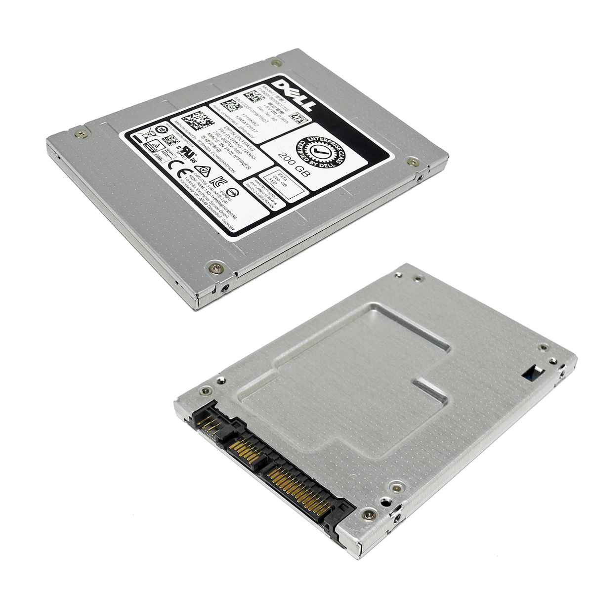 Dell Toshiba THNSF8200CCSE 200GB SATA 6Gb 2.5“ Solid State Drive (SSD) 0X1RMG + Rahmen R730 Dell Toshiba 200GB 2.5" 6G SATA SSD THNSF8200CCSE 0X1RMG
