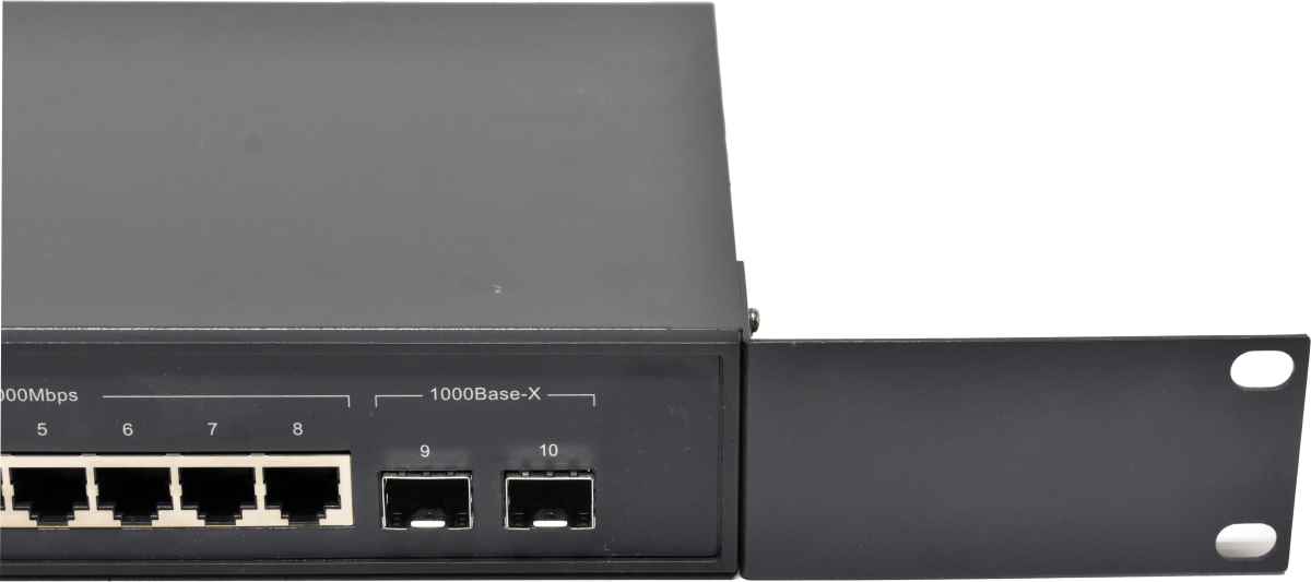 TP-Link TL-SG3210 JetStream 8-Port RJ-45 GE L2 Managed Switch 2x SFP Rack Ears TP-Link TL-SG3210 JetStream 8-Port RJ-45 GE L2 Managed Switch 2x SFP Rack Ears