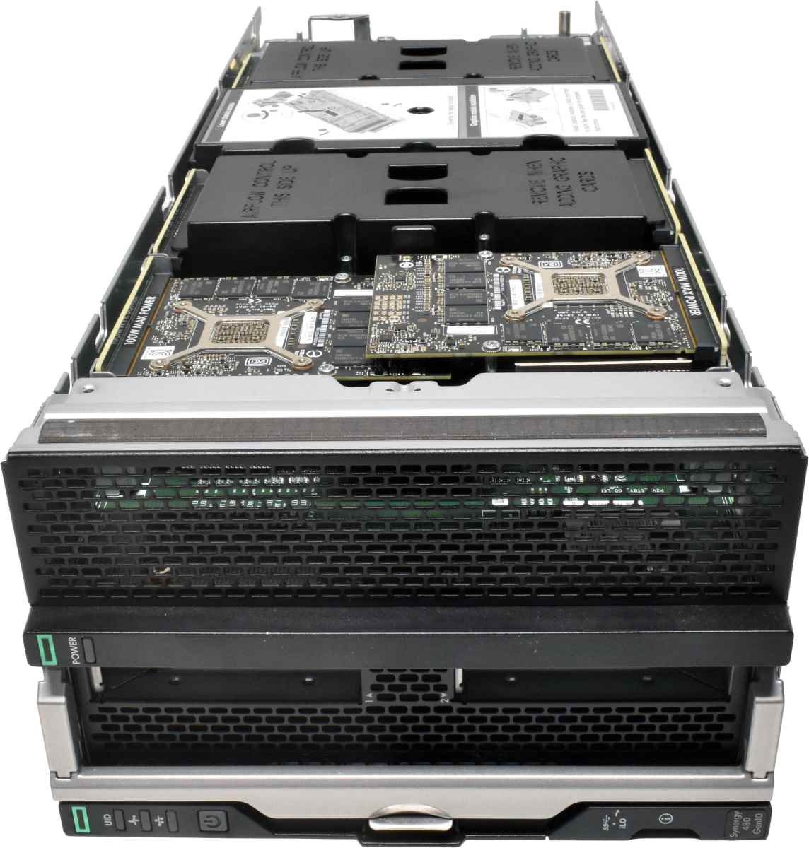 HP Synergy 480 G10 Blade Server 0 CPU 0 GB PC4 2x 2,5 Multi-MXM Expansion Modul 2x Tesla P6 HP Synergy 480 G10 Blade Server 0 CPU 0 GB PC4 2x 2,5 Multi-MXM Expansion Modul 2x Tesla P6