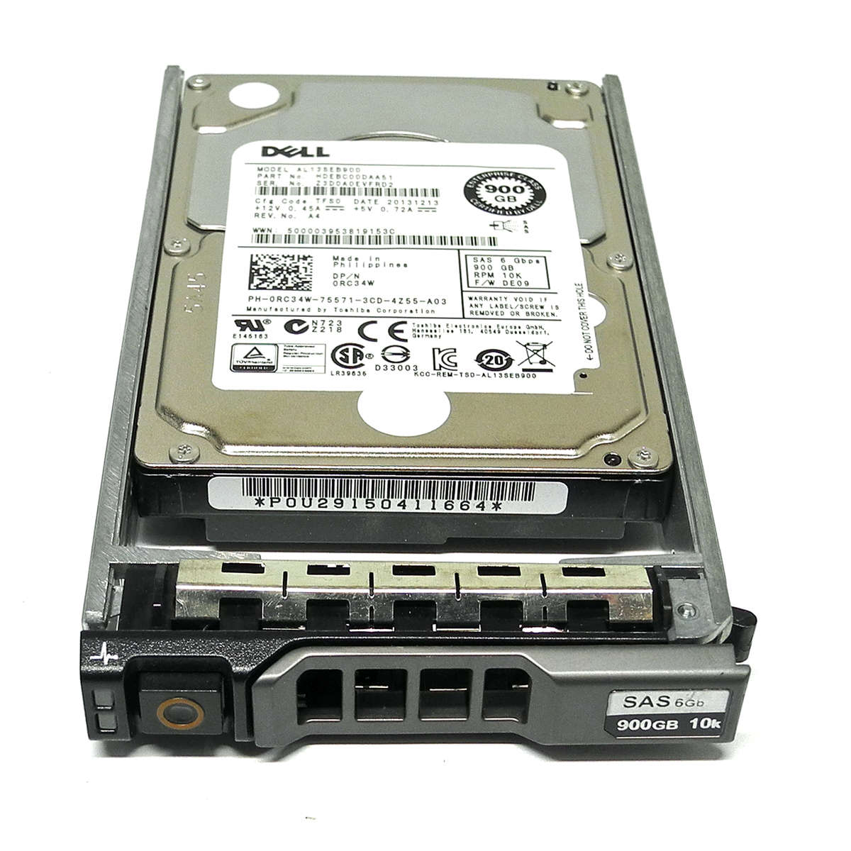Dell-Toshiba-HDD-Festplatte-900GB-2-5-10k-6Gbps-SA-002.jpg Dell Toshiba HDD Festplatte 900GB 2.5" 10k 6Gbps SAS AL13SEB900 0RC34W +Rahmen