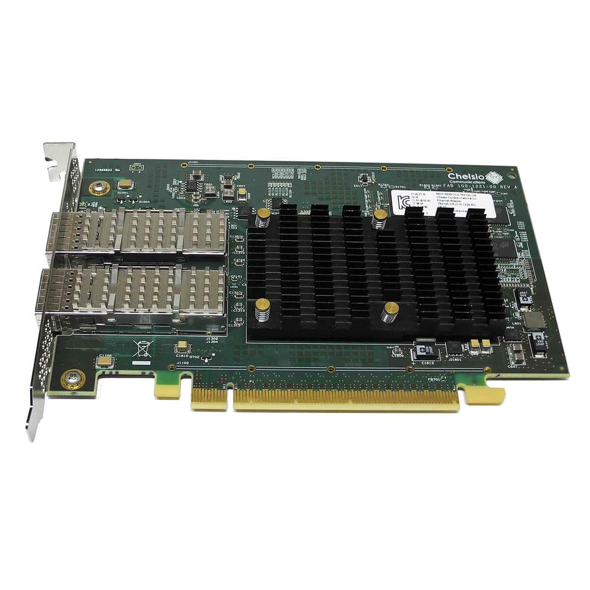 NetApp Chelsio T62100-CR Dual-Port 100GbE QSFP28 PCIe x16 3.0 Network Adapter NetApp Chelsio T62100-CR Dual-Port 100GbE QSFP28 PCIe x16 3.0 Network Adapter