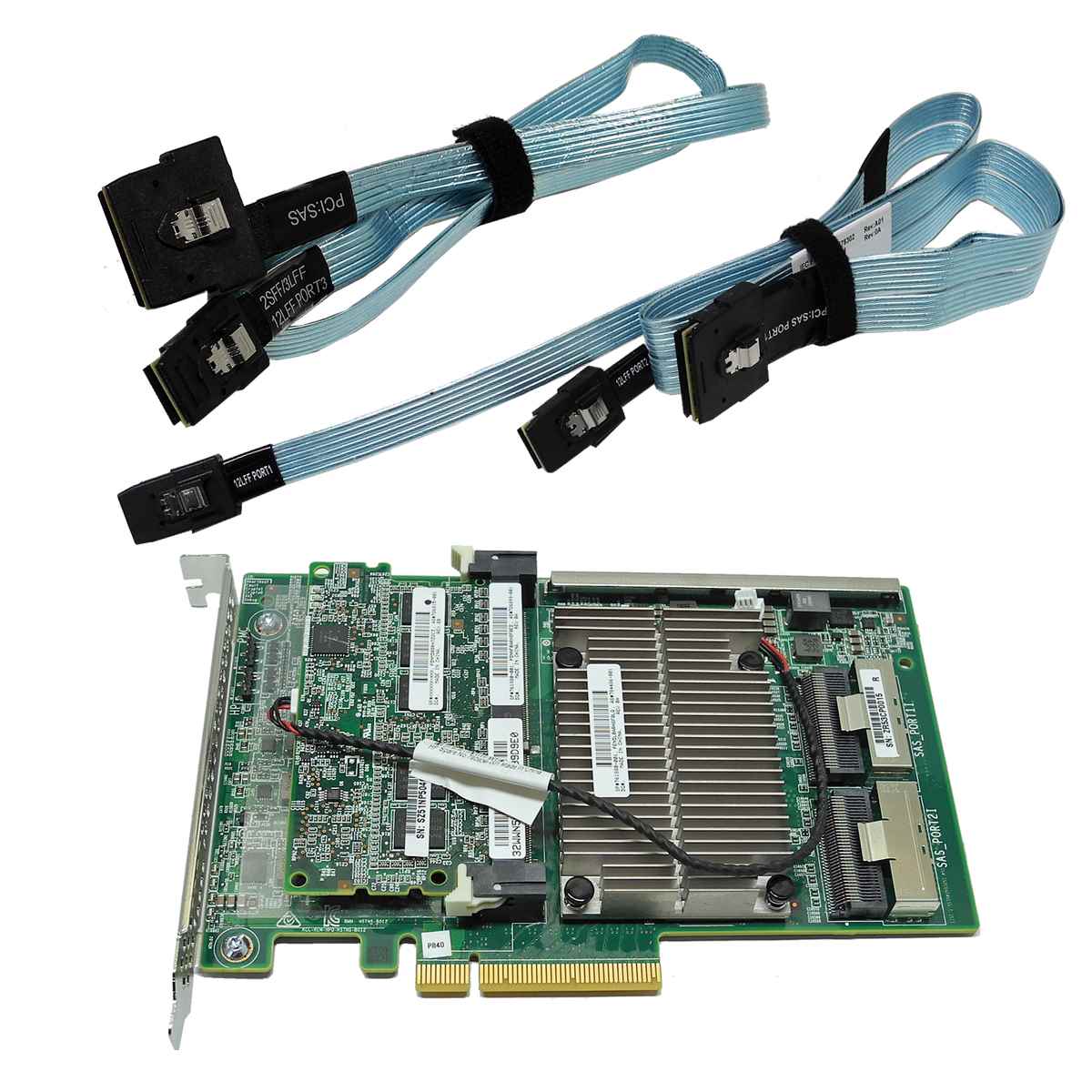 HP Smart Array P840 12Gb SAS RAID Controller 4GB FBWC +2x SAS Kabel 761880-001 HP Smart Array P840 12Gb SAS RAID Controller 4GB FBWC +2x SAS Kabel 761880-001