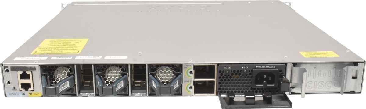 Cisco Catalyst WS-C3850-48P-S 48-Ports PoE+ GE RJ-45 1x PSU Rack Ears
