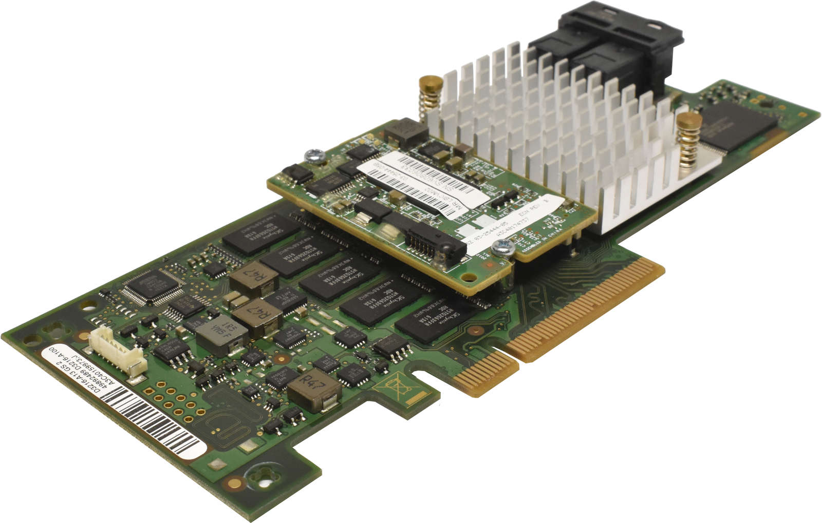 Fujitsu-D3216-A13-GS2-LSI-MR-9361-8i-12Gb-PCle-x8-002.jpg Fujitsu D3216-A13 GS2 LSI MR 9361-8i 12Gb PCle x8 RAID Controller + MR LSICVM02 + 2x SAS Kabel ohne Bracket