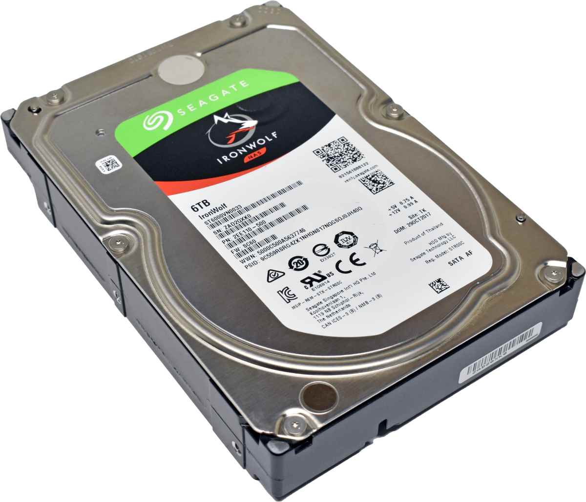 Seagate IronWolf 6TB 7.2K SATA III HDD ST6000VN0041