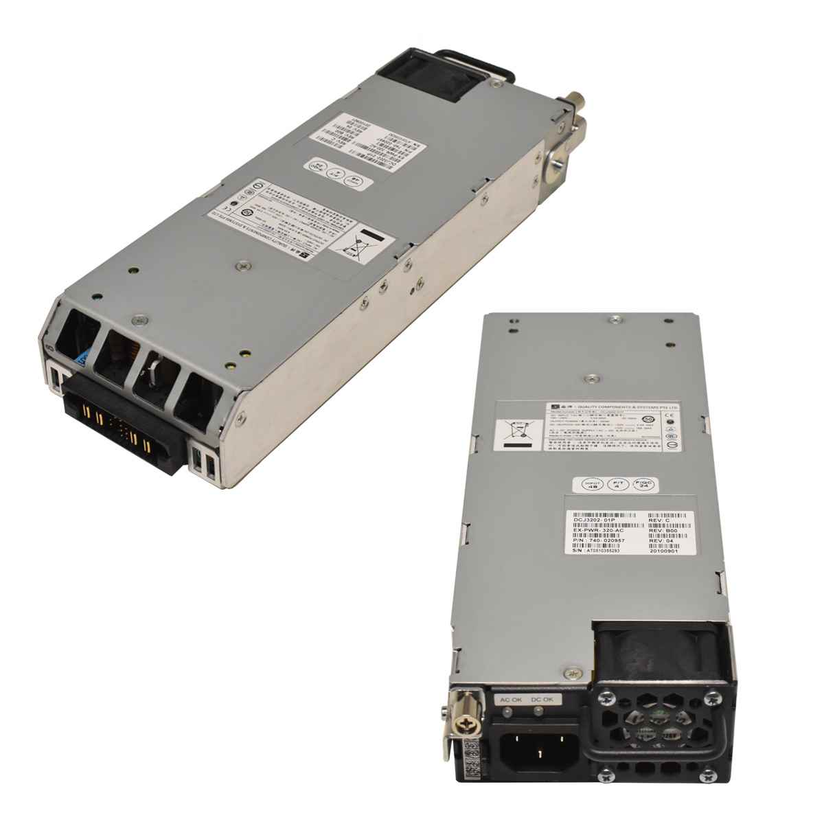 Juniper EX3200 Power Supply 320W EX-PWR-320-AC 740-020957 Juniper EX3200 Power Supply 320W EX-PWR-320-AC 740-020957