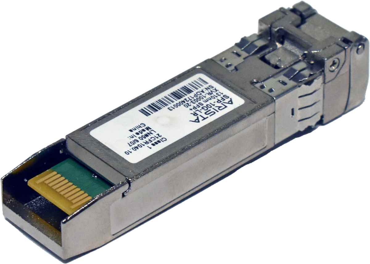 Arista SFP-10G-LR XVR-10003-20 1310nm SMF 10km LC Duplex 10G SFP+ Transceiver Module Arista SFP-10G-LR XVR-10003-20 1310nm SMF 10km LC Duplex 10G SFP+ Transceiver Module