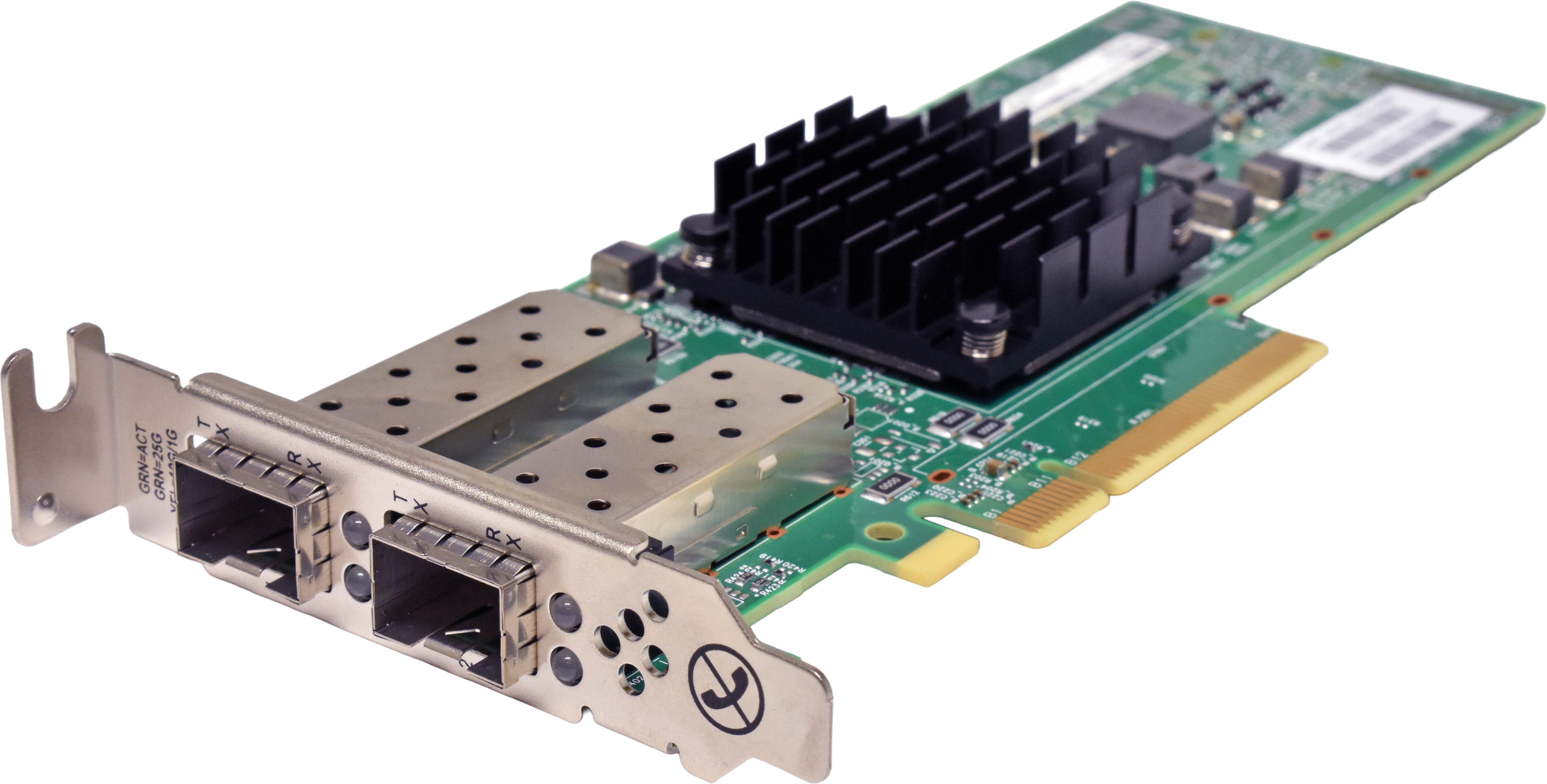 Lenovo BroadCom BCM57414 BCM957414A4141LC206 03GX198 Dual-Port SFP28 25GE NIC - 1.jpg Lenovo BroadCom BCM57414 BCM957414A4141LC206 03GX198 Dual-Port SFP28 25GE NIC