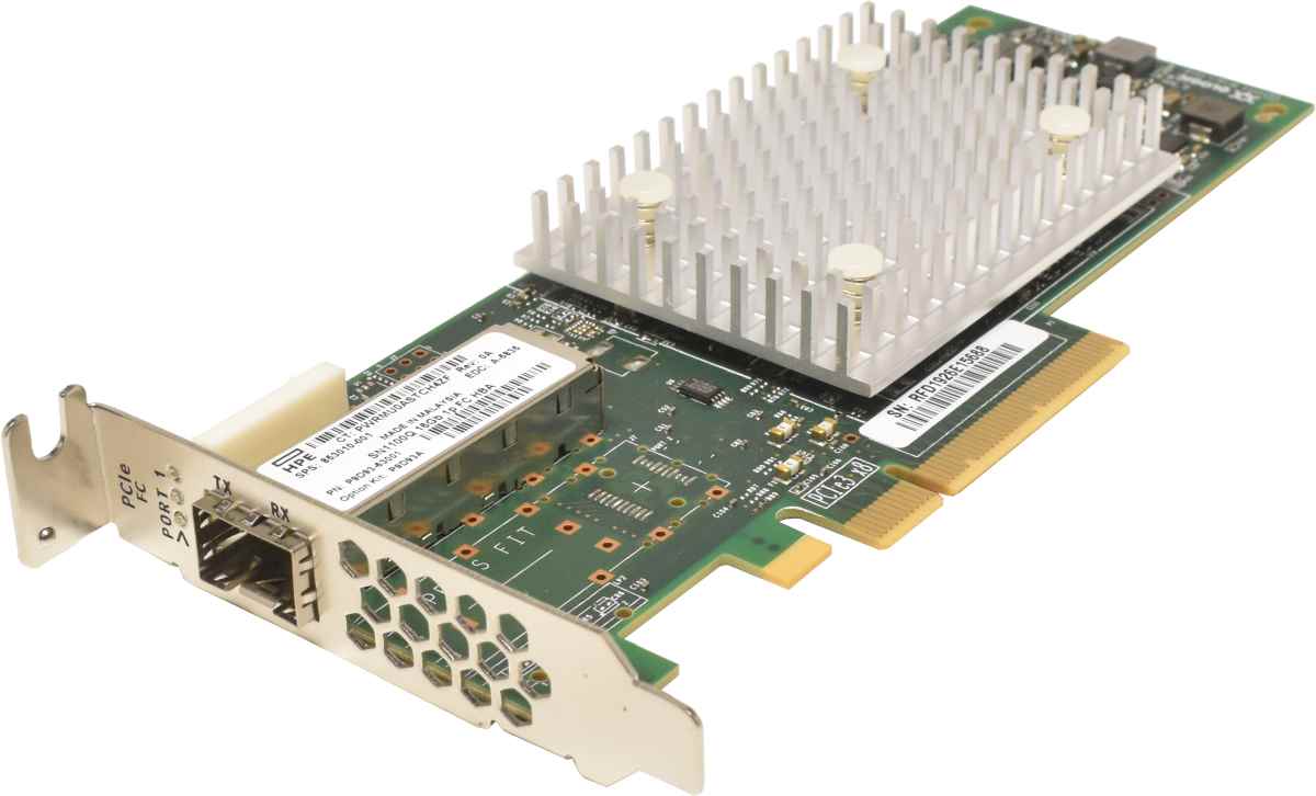 HP Enterprise StoreFabric 853010-001 SN1100Q 16Gb 1-Port PCIe3 Fibre Channel HBA LP HP Enterprise StoreFabric 853010-001 SN1100Q 16Gb 1-Port PCIe3 Fibre Channel HBA LP