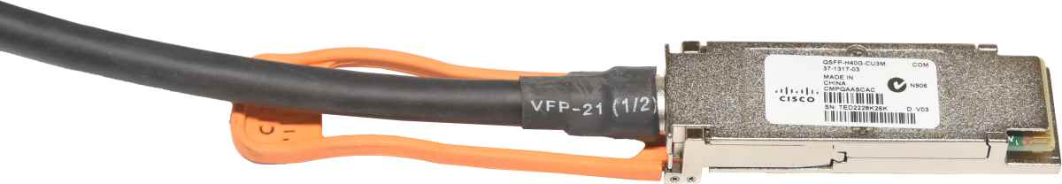 Cisco QSFP-H40G-CU3M 37-1317-03 3m 40G Passive Copper DAC Data Cable QSFP+ - QSFP+ Cisco QSFP-H40G-CU3M 37-1317-03 3m 40G Passive Copper DAC Data Cable QSFP+ - QSFP+