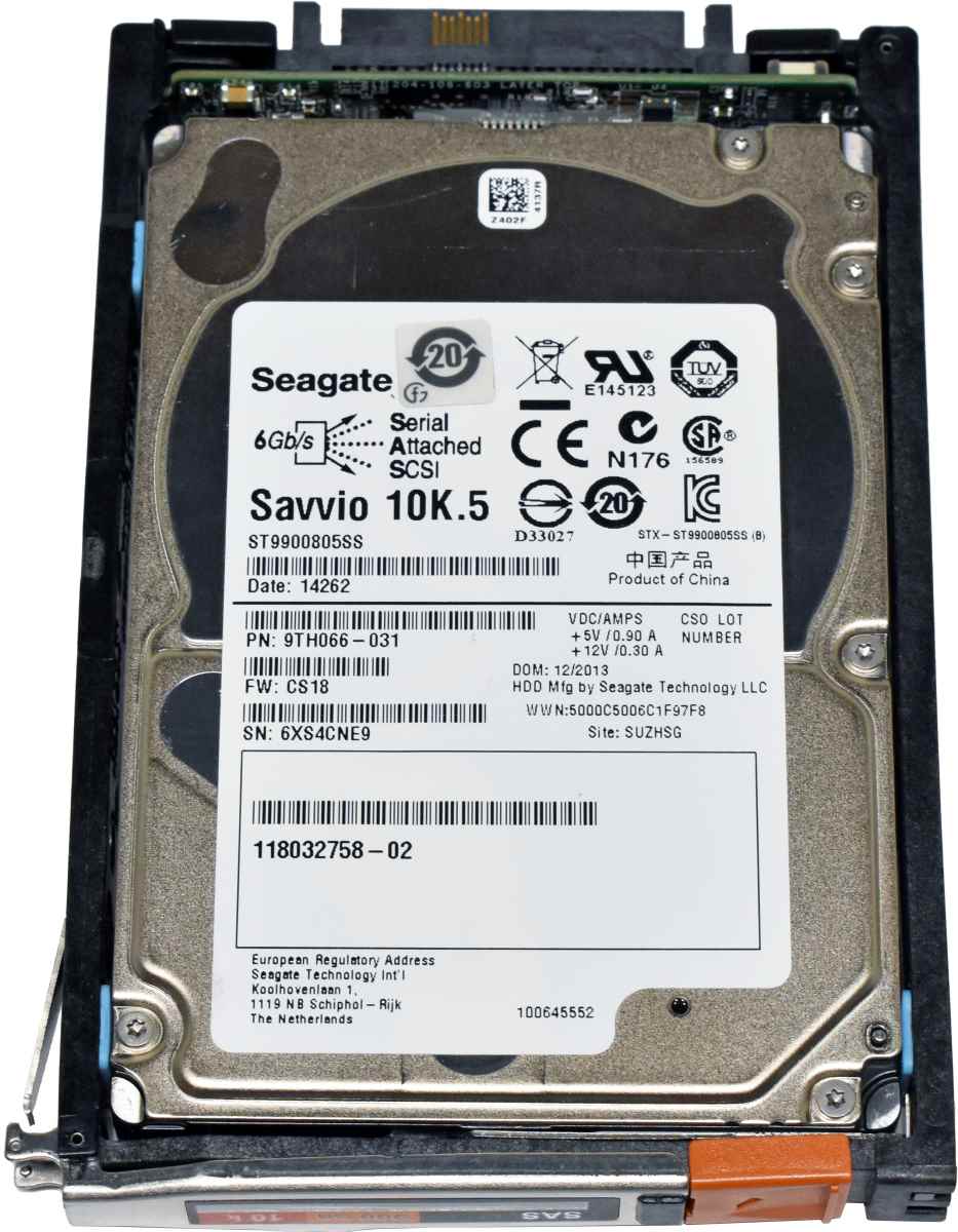 EMC Seagate 900GB 2.5" 10K 6G SAS HDD Festplatte ST9900805SS Server Storage EMC Seagate 900GB 2.5" 10K 6G SAS HDD Festplatte ST9900805SS Server Storage