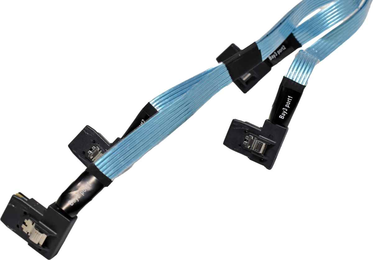 HP Quad-MiniSAS Data Cable 781579-001 SFF-8087 - SFF-8087 angled HP Quad-MiniSAS Data Cable 781579-001 SFF-8087 - SFF-8087 angled