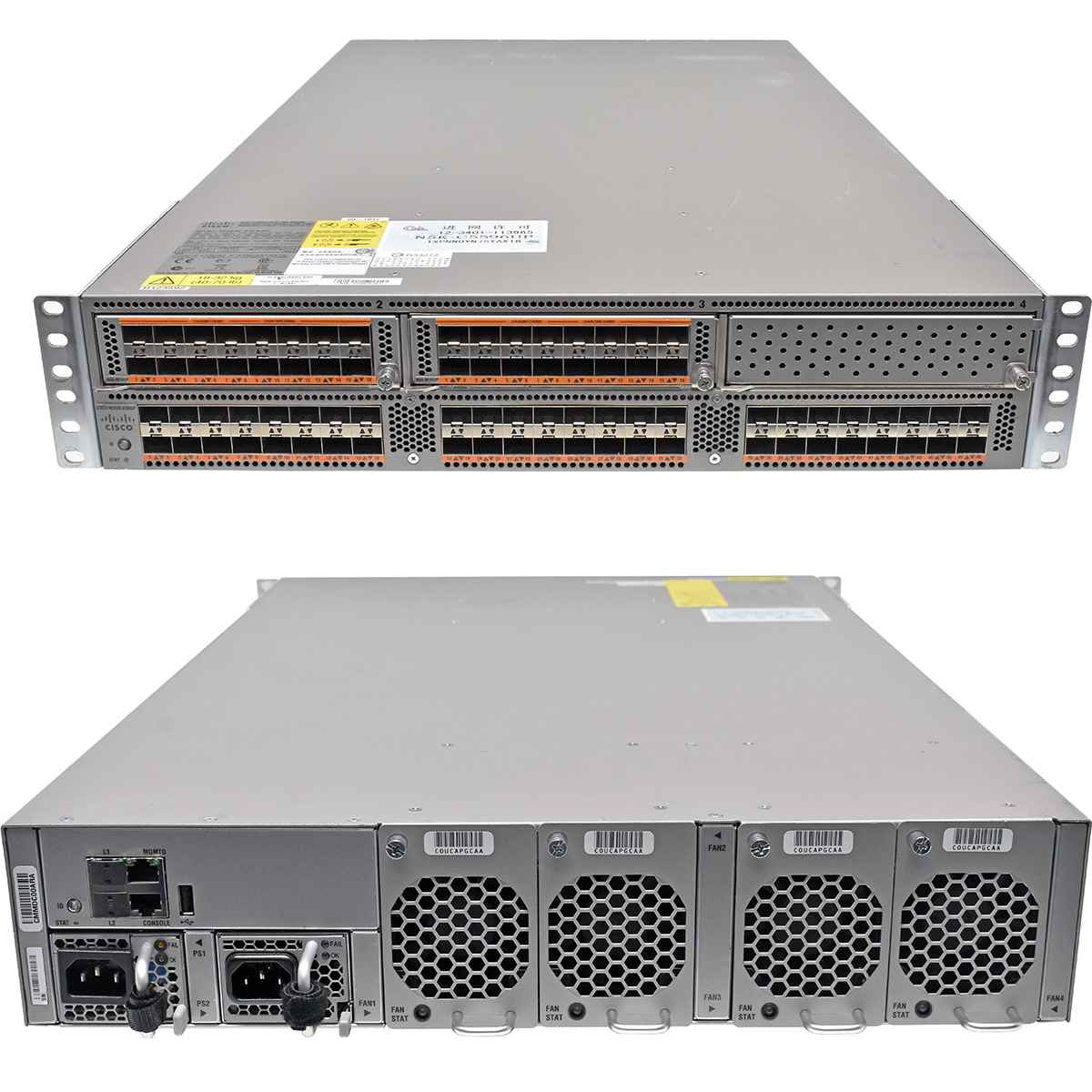 Cisco Nexus N5K-C5596UP 68-3884-04 48-Port 10GE/FC Switch 2x16-Port Expansion Modul N55-M16UP Rack Ears
