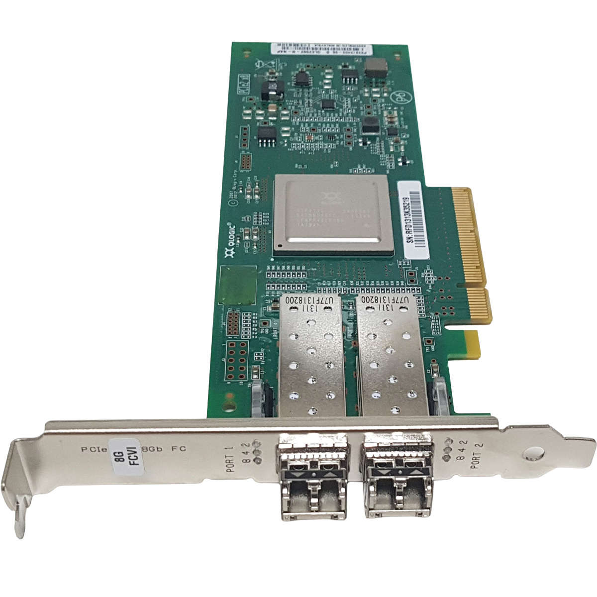 QLogic QLE2562-T-NAP FC Dual-Port 8 Gb PCI-E x8 Network Adapter NA 111-00779+B0