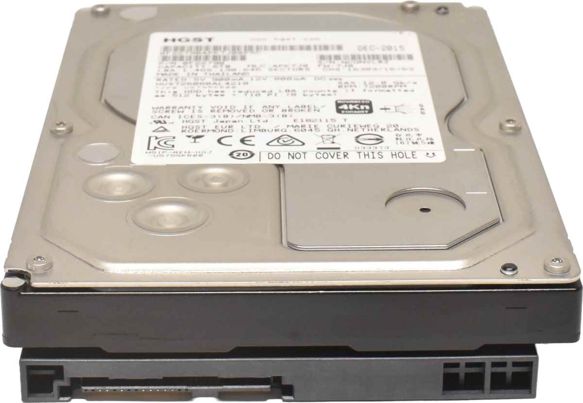HGST 6TB 3.5" 7.2K 12G SAS HDD Festplatte HUS726060AL4210 0F22790