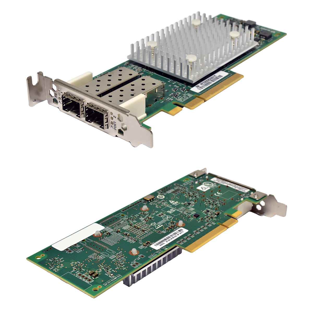 Dell QLogic 05H4YH QLE2742L-DEL Dual-Port 32G SFP+ PCIe 3.0 x8 FC HBA LP IBM QLogic 00YK542 QLE2742L-DEL Dual-Port 32G SFP+ PCIe 3.0 x8 FC HBA LP