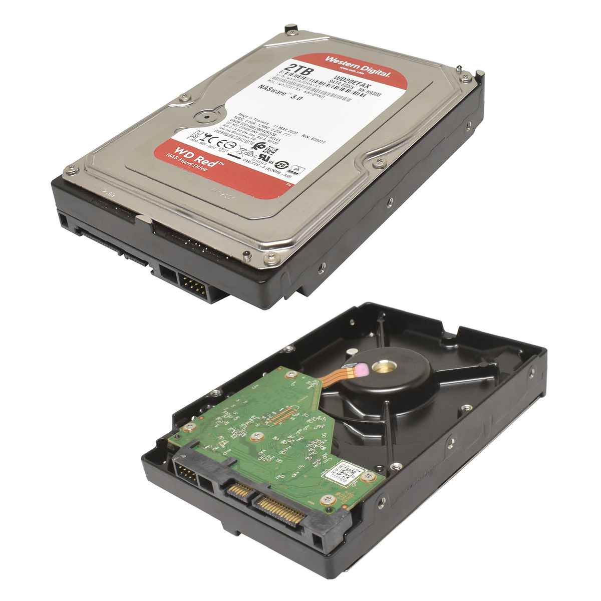 WD Western Digital Red NAS HDD 2TB 3.5" SATA 6Gb/s 5.4K WD20EFAX-68FB5N0