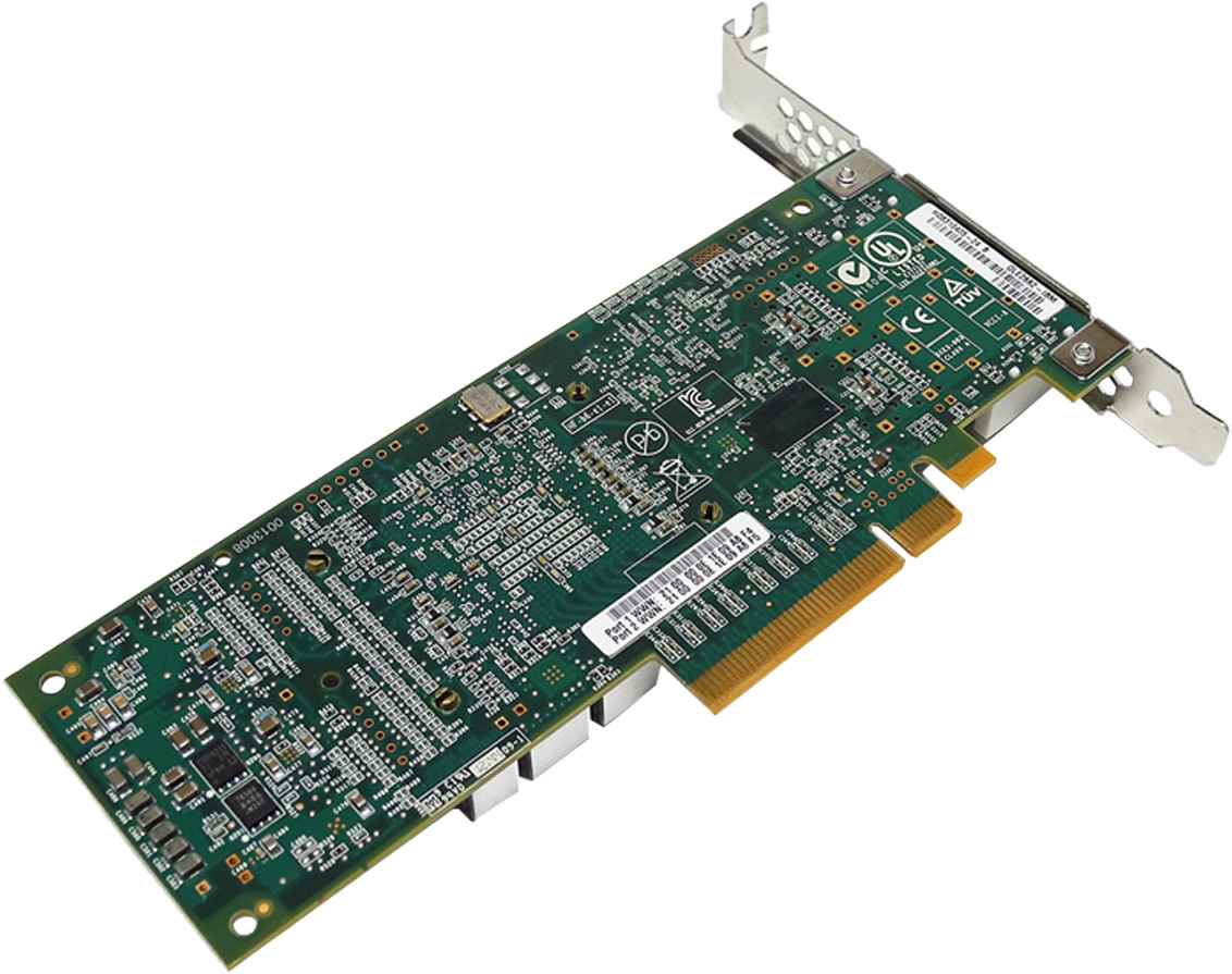 Lenovo QLogic QLE2662-LNVX Dual-Port 16Gb PCIe x8 FC Server Adapter 00Y3344 FP +2x GBICs