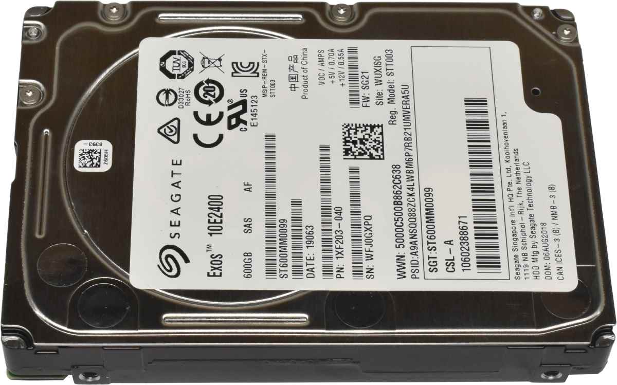 Seagate 600GB 2.5" 10K SAS HDD Festplatte ST600MM0099 1XF203-040