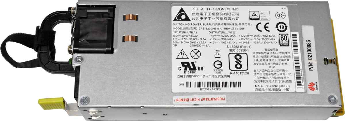 Huawei Delta 1200W Power Supply/Netzteil DPS-1200AB-8 A 02130985 Huawei Delta 1200W Power Supply/Netzteil DPS-1200AB-8 A 02130985