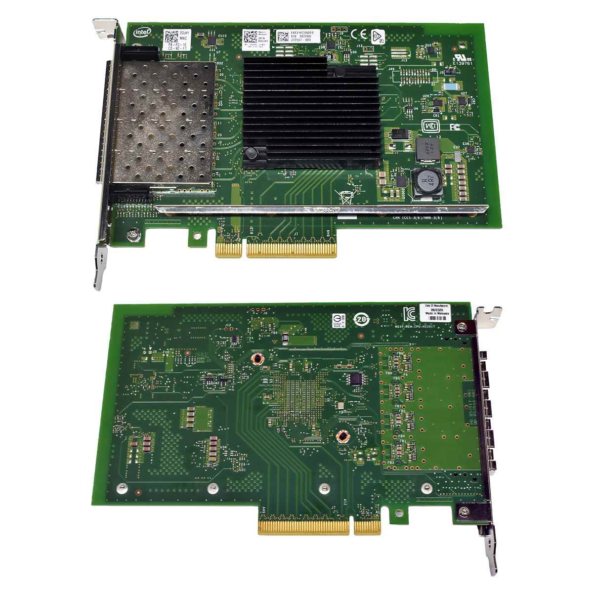 Dell Intel X710-DA4 0DDJKY Quad-Port SFP+ 10GE Network Adapter PCIe x8 FP Dell Intel X710-DA4 0DDJKY Quad-Port SFP+ 10GE Network Adapter PCIe x8 FP