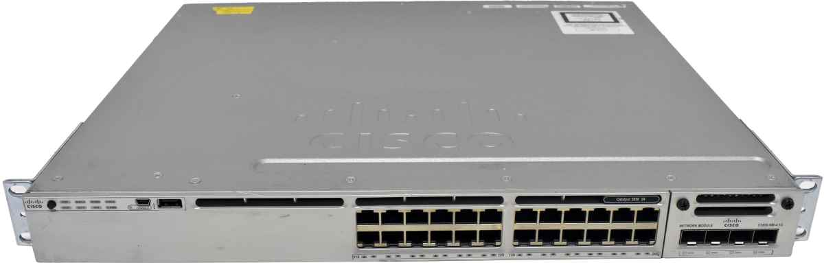 Cisco WS-C3850-24T-S 24-Port Stackable Gigabit Ethernet Switch + Modul C3850-NM-4-1G Cisco WS-C3850-24T-S 24-Port Stackable Gigabit Ethernet Switch + Modul C3850-NM-4-1G