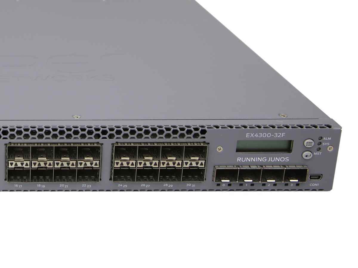 Juniper Switch EX4300-32F 650-064274 32-Port SFP GE Switch 4x 10G SFP+ 2x QSFP+ AFO Juniper Switch EX4300-32F 650-064274 32-Port SFP GE Switch 4x 10G SFP+ 2x QSFP+ AFO