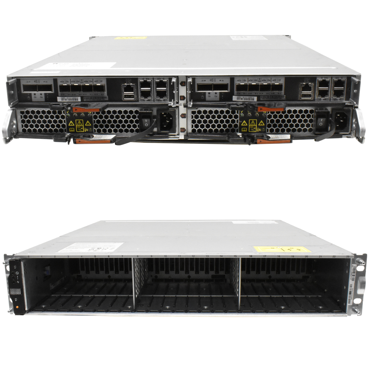 NetApp FAS2552 Storage 2U NAJ-1001 24x SFF 2.5 Zoll 2x System Modul 111-01324+ 2x PSU NetApp FAS2552 Storage 2U NAJ-1001 24x1,2TB HDD 12G SFF 2.5 Zoll 2x System Modul 111-01324+ 2x PSU