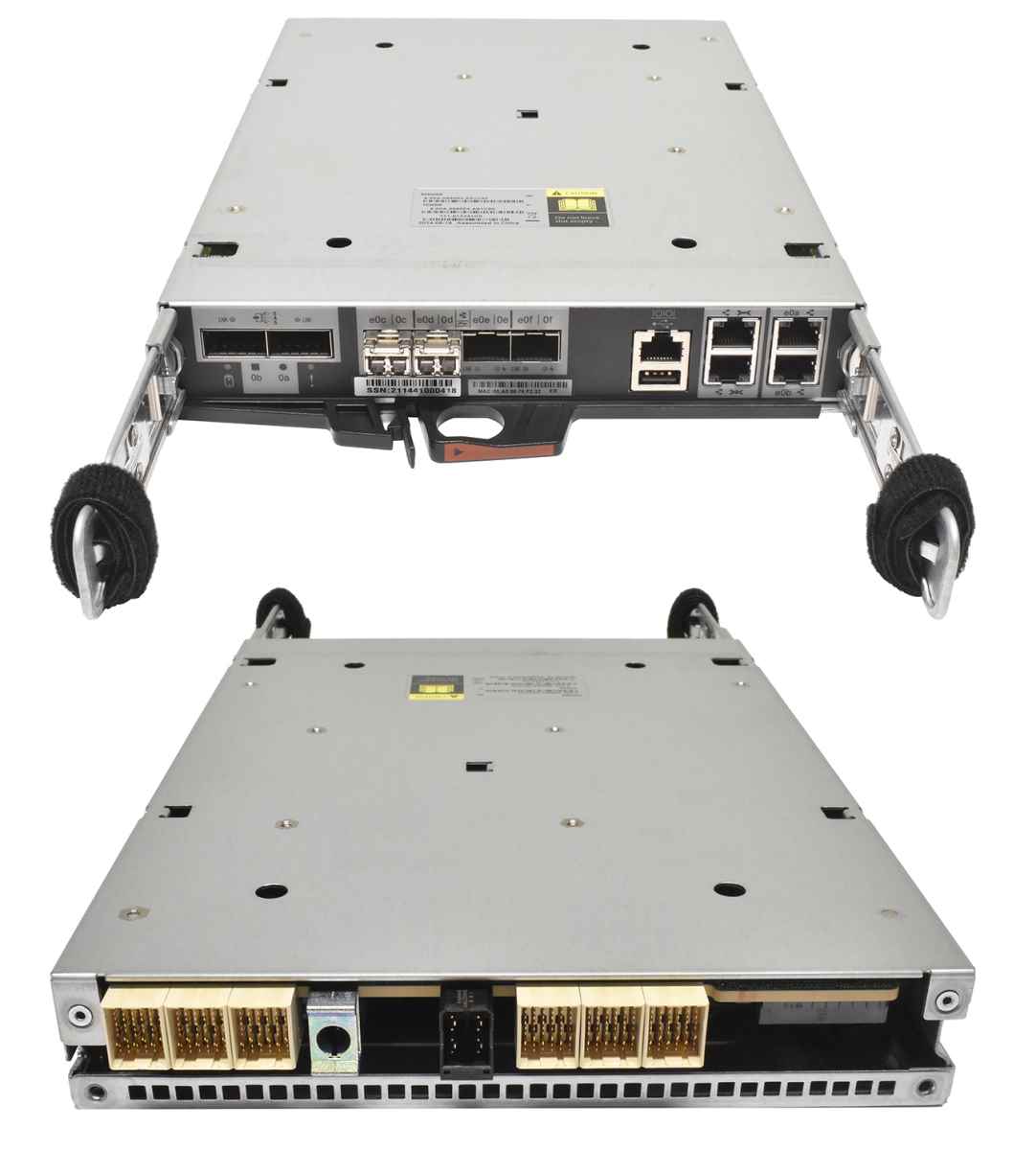 NetApp Fas2552 Controller Modul Intel Xeon CPU LC 3528 18GB RAM with Battery + 2x GBIC 111-01324