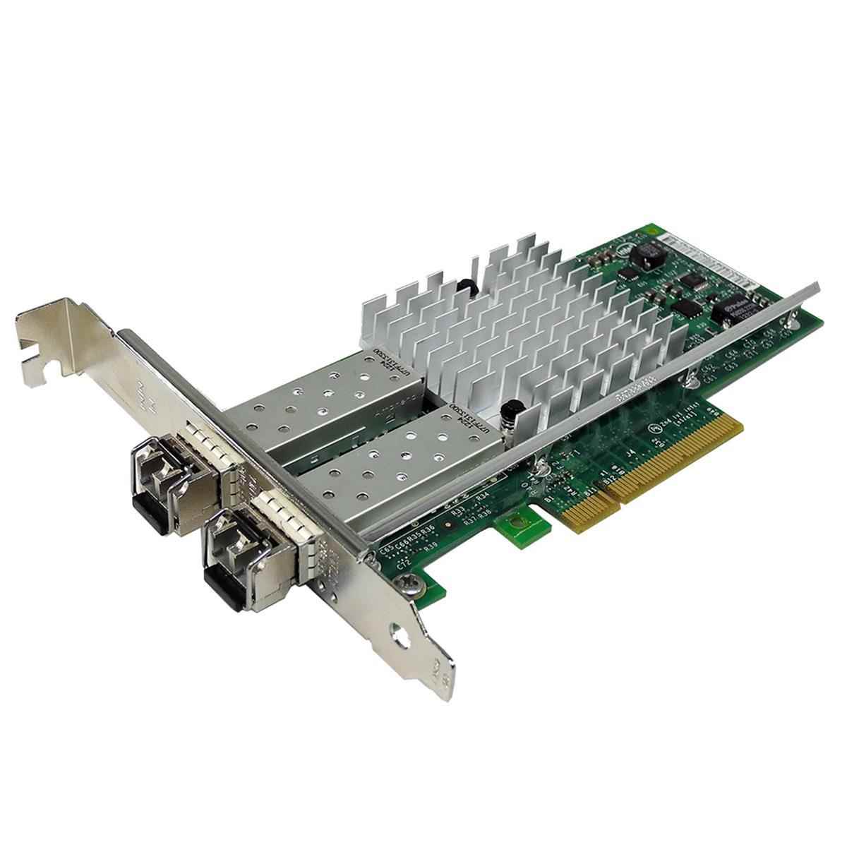 DELL Intel X520-DA2 FC Dual-Port 10GbE+2x SFP PCIe x8 Netzwerkkarte 0942V6 FP