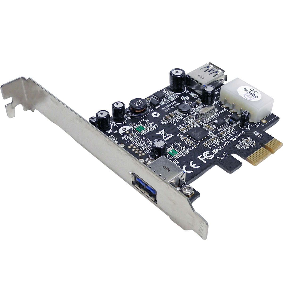 Sunrich-U-720-2-Port-USB-3-0-PCIe-x1-Adapter-Card-001.jpg Sunrich U-720 2-Port USB 3.0 PCIe x1 Adapter Card for Fujitsu Primergy TX150