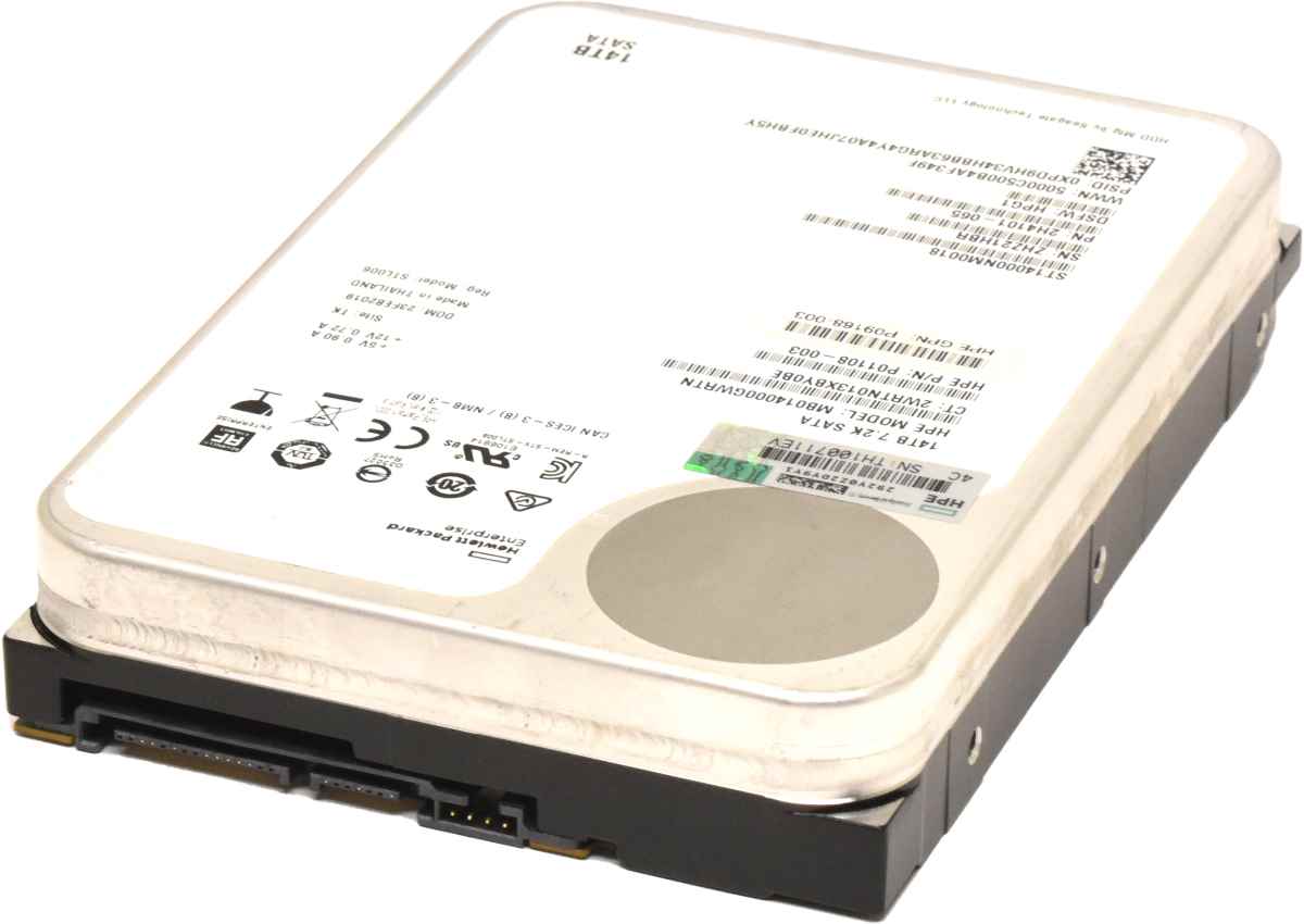 Seagate Exos Enterprise X14 14TB 6G 7,2K SATA HDD Festplatte ST14000NM0018 HP P01108-003