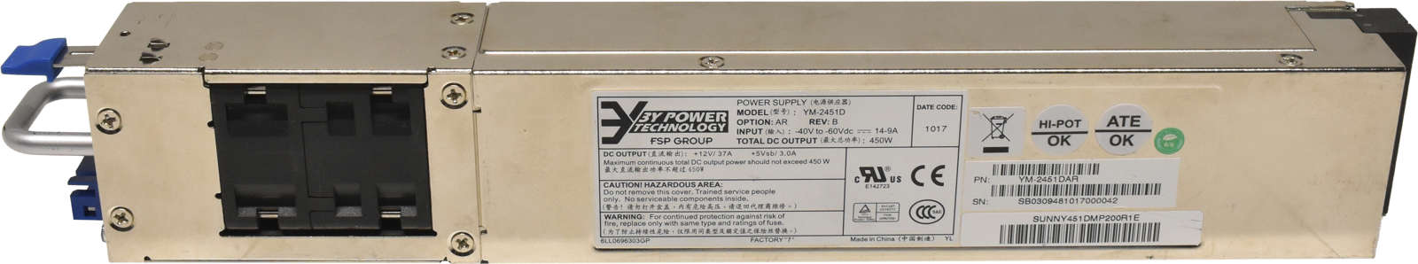 3Y Power Technology Power Supply / Netzteil 450W YM-2451D YM-2451DAR
