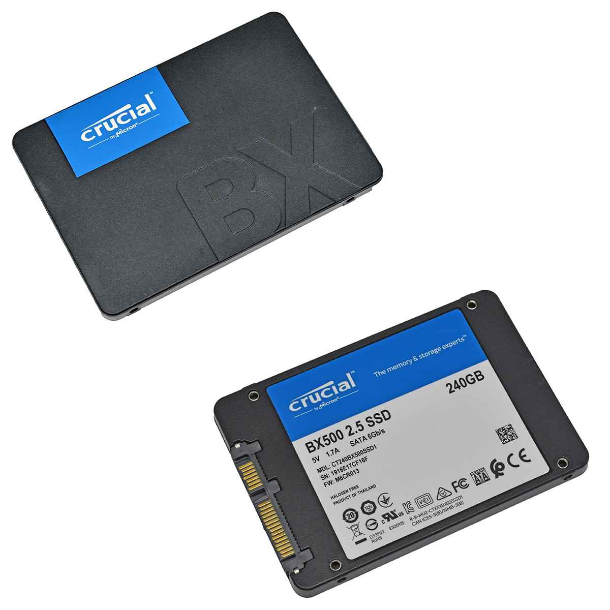 Crucial BX500 240GB 2.5 Zoll SATA 6Gb/s SSD CT240BX500SSD1