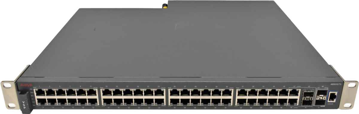 Avaya VPS 4850GTS EC4800A78-E6 48-Port RJ-45 GE Switch 2x 1G SFP 2x 10G SFP+ Rack Ears