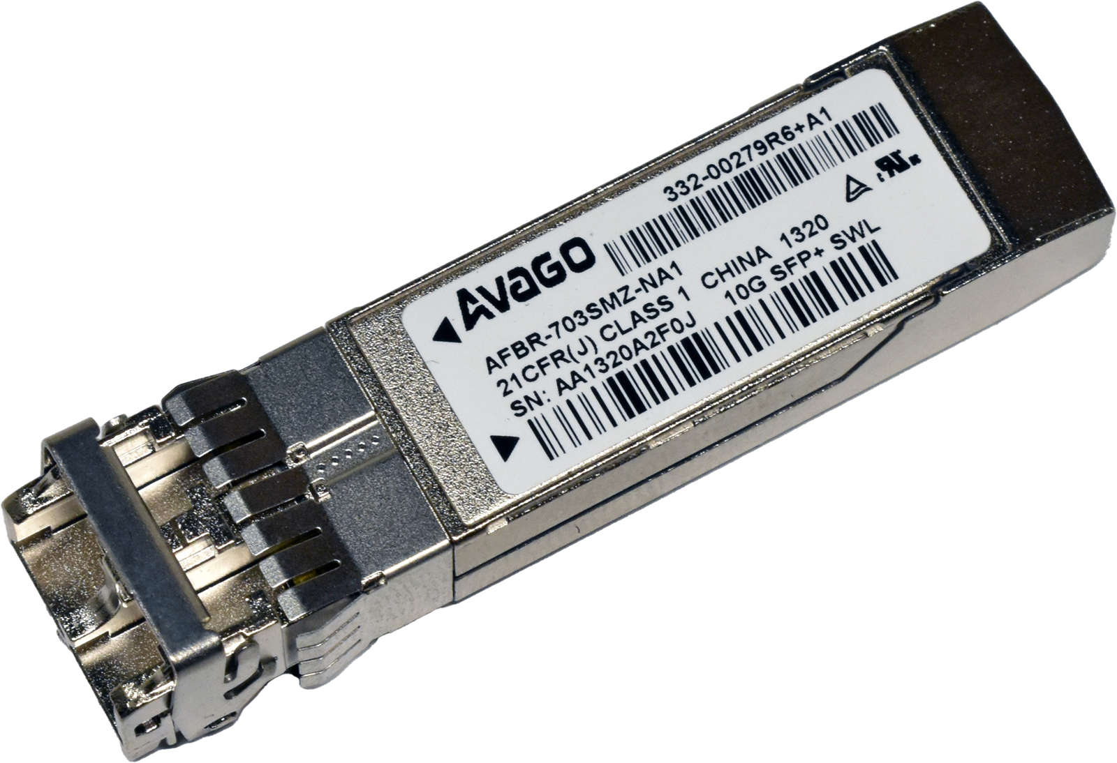 AVAGO NetApp AFBR-703SMZ-NA 10Gb FC SFP+ SW 850 nm Transceiver 332-00279R6+A