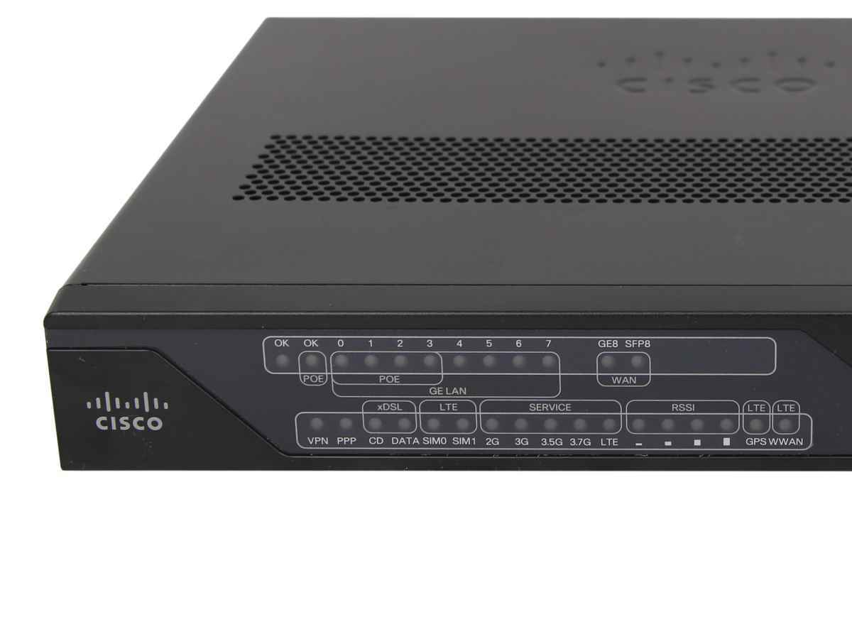 Cisco C898EAG-LTE-GA-K9 8-Port (4xPoE) GE Integrated Services Router 1x 1G SFP