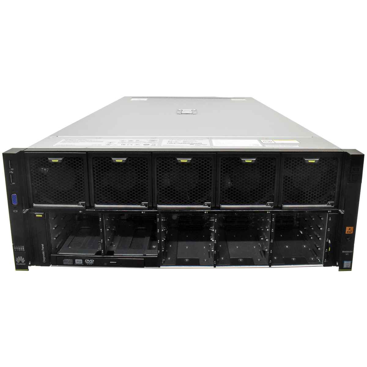 HUAWEI RH 5885H V3 Server 4x E7-8880 V3 18-Core 2,30GHz 0 GB RAM 23x SFF 2,5 HUAWEI RH 5885H V3 Server 4x E7-8880 V3 18-Core 2,30GHz 0 GB RAM 23x SFF 2,5